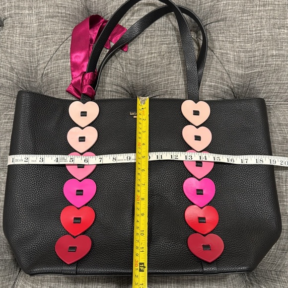 Kate Spade Bag Yours Truly Ombré Heart Pebbled Leather Large Tote - Picture 17 of 17